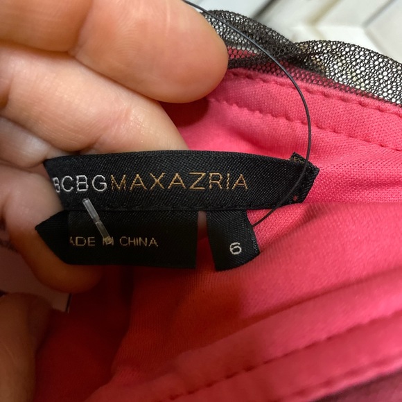 BCBGMAXAZRIA black pink tulle lace dress (S-M) Avril Lavigne pop punk style - Picture 5 of 17